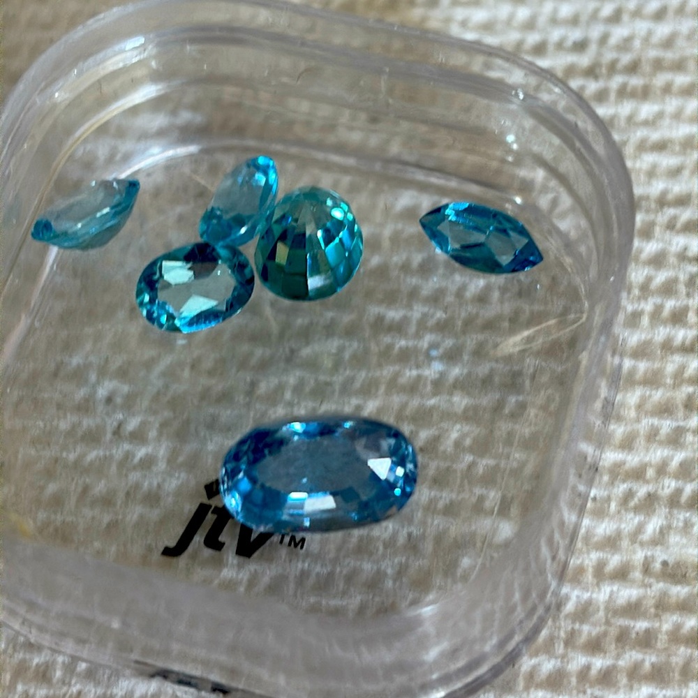 Stunning Blue Topaz Gemstone Set